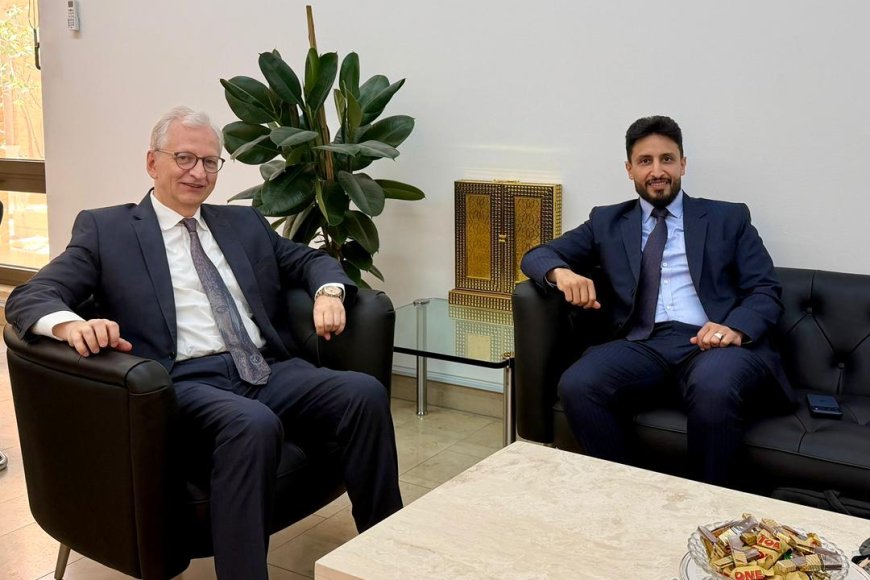 السفير الألماني يبحث مع الخضر السليماني مستجدات المشهد السياسي وتعزيز مسارات السلام