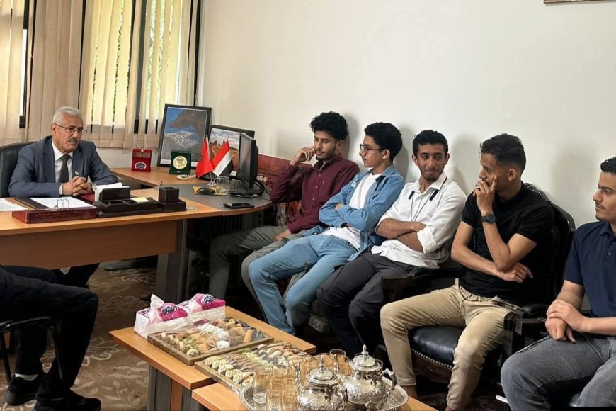 المستشار الثقافي بالمغرب يلتقي الطلاب اليمنيين الملتحقين ببرامج اللغة الفرنسية