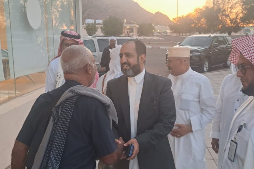 الوكيل المساعد لقطاع الحج والعمرة يستقبل حجاج بلادنا بالمدينة المنورة ويطلع على جهود خدمة ضيوف الرحمن