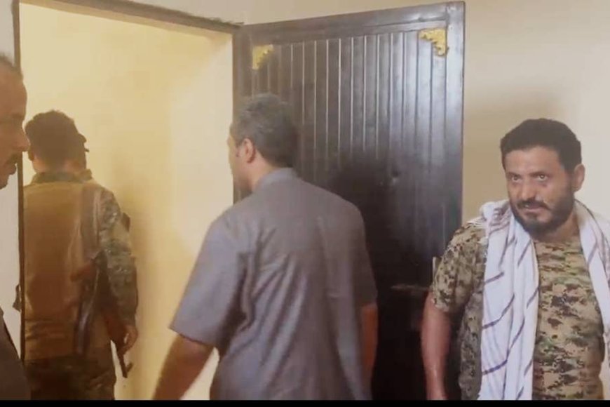 محافظ لحج الحالمي يتفقد اللمسات الأخيرة لمبنى الهجرة والجوازات الجديد بمنطقة جلاجل تبن