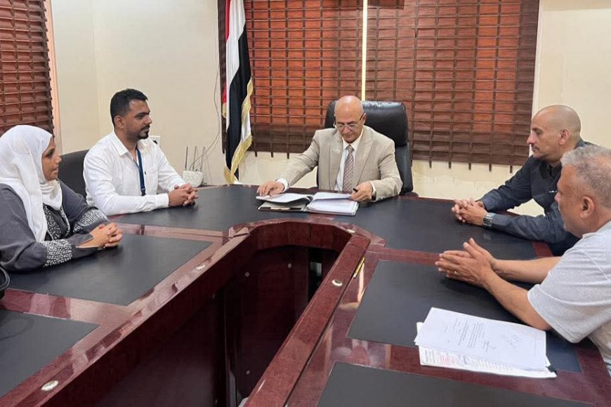 وزير المياه والبيئة يوقع مع منظمة سماريتان بيرس اتفاقيتين لتنفيذ 8 مشاريع مياه وإصحاح بيئي في عدن وتعز بتكلفة 2.4 مليون دولار&nbsp;