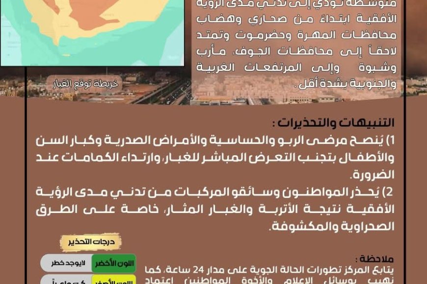 تحذيرات الأرصاد الجوية لعدد من المحافظات.. تفاصيل