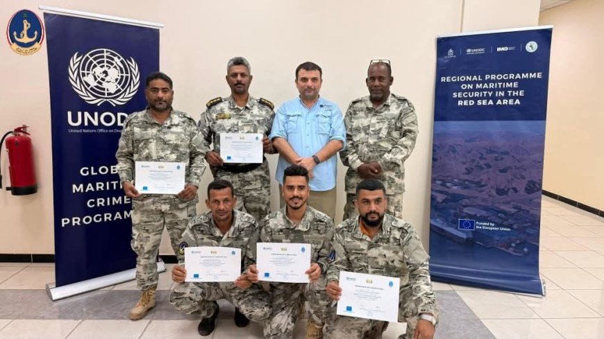 تخريج دورتين متخصصتين في الوعي بالنطاق البحري وأنظمة الاتصالات بدعم (UNODC)