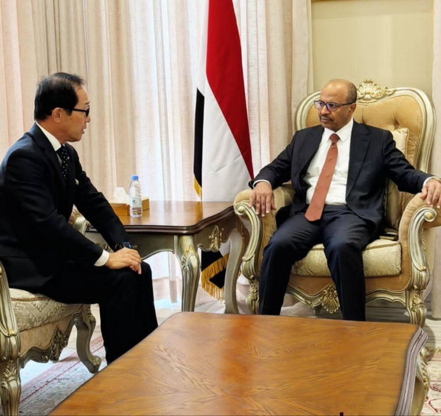 وزير النفط والمعادن يبحث مع السفير الياباني التعاون في قطاع الطاقة