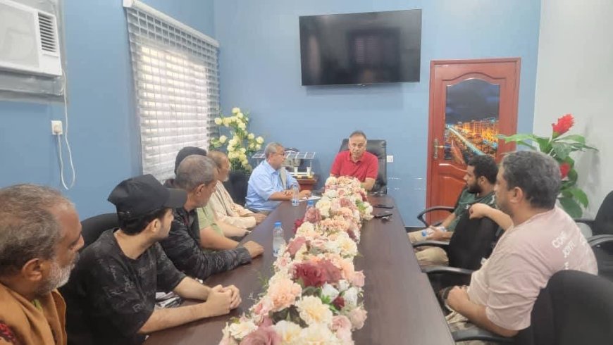 اجتماع لمناقشة تنفيذ توجيهات محافظ عدن بشأن عمارتي شمسان وشولق في المعلا 