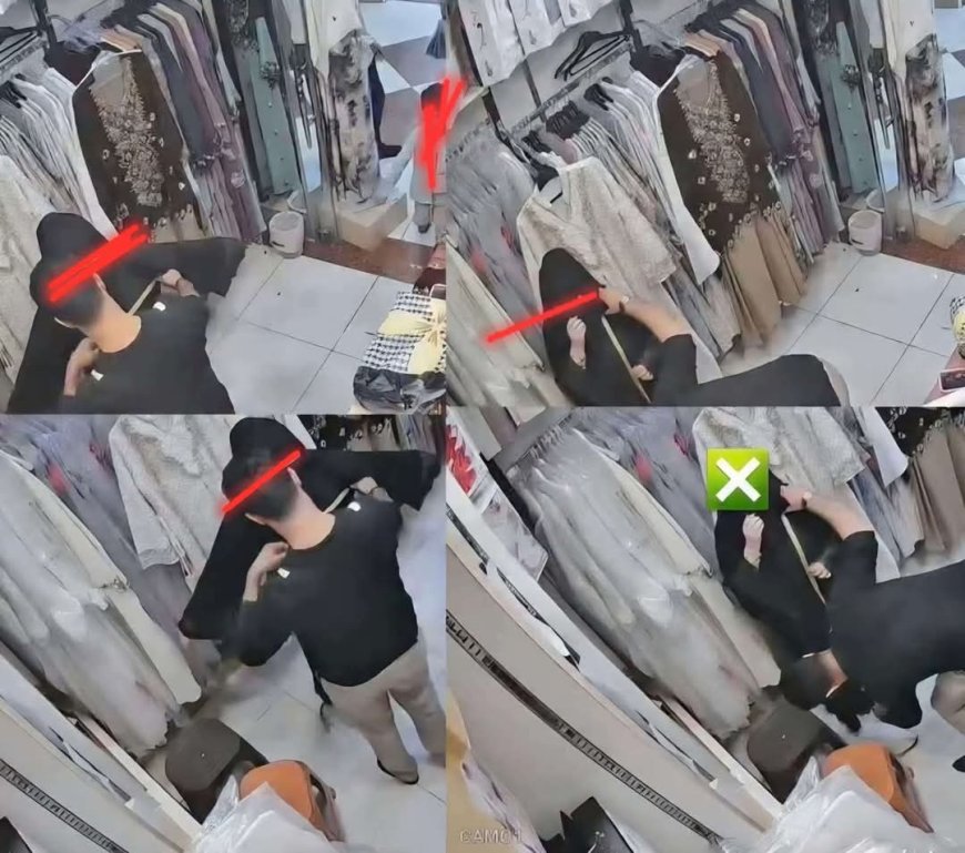 تعز..غضب واسع فيها بعد توثيق في محلات نسائية رجال بأخذ مقاسات النساء