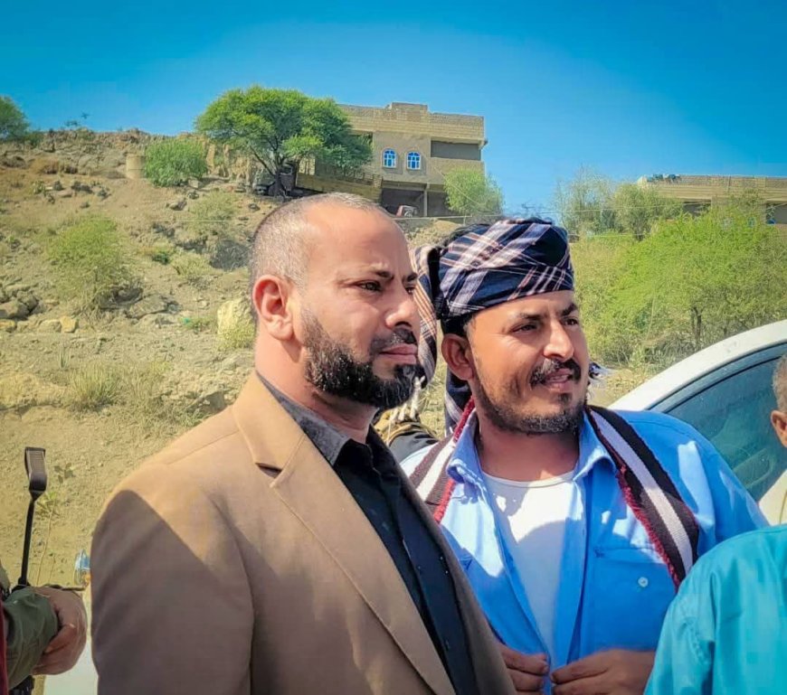 محافظ الضالع يدشّن بدء العمل في مشروع استكمال طريق الحصين - الشعيب