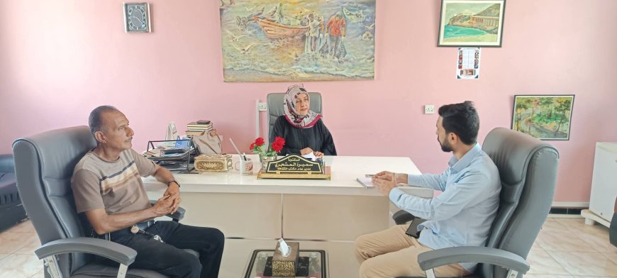 مدير ثقافة العاصمة عدن تلتقي مدير مشاريع مؤسسة عدن اجين الثقافية 