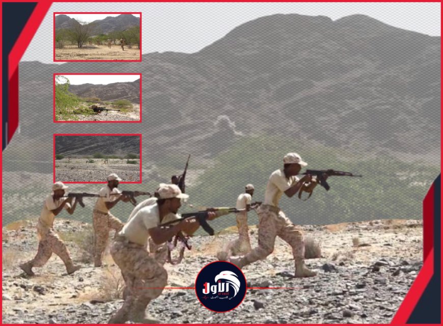 بالصور.. قوات العمالقة الجنوبية تنفذ مناورة عسكرية بالذخيرة الحية وسلاح المسيرات في أبين