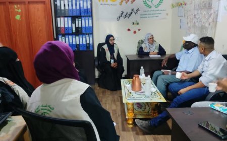 وفد مكتب الأمم المتحدة لتنسيق الشؤون الإنسانية (أوتشا) في تعز يزور المساحة الآمنة للنساء والفتيات بمديرية الشمايتين