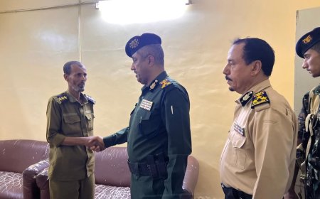 العميد الجابري يتفقد عددًا من الإدارات الأمنية عقب إجازة عيد الأضحى