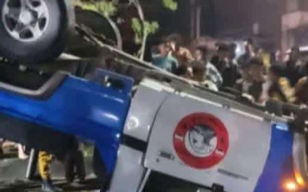 على غرار أفلام الأكشن.. مطاردة أمنية  بتعز تنتهي بانقلاب طقم ومصرع جندي وإصابة اخرين (صورة)
