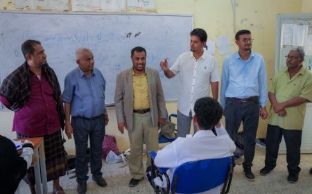 الوكيل الحمزة يدشّن الامتحانات النهائية في معهد أمين ناشر للعلوم الصحية بجعار