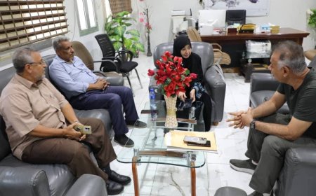 اجتماع لمناقشة المشاريع الاستثمارية والخدمية الخاصة بمديرية المعلا خاص
