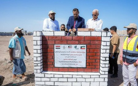 المحافظ شيخ يضع حجر أساس المرحلة الثانية من مشروع مدينة السلام بتمويل أهل الكويت والخليج