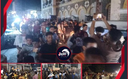 بالصور.. الغضب الشعبي يتجدد في عدن بمسيرة حاشدة بكريتر تنديداً بانهيار الكهرباء