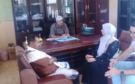 مدير عام المسيمير يلتقي فريق الأنشطة القانونية بمنظمة DRC ويؤكد أهمية توسيع مشاريع الحماية بالمديرية