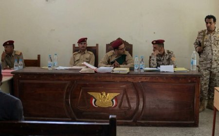 المحكمة العسكرية الابتدائية (تعز – الحديدة) تقضي بإعدام مدان بجريمة قتل عمد