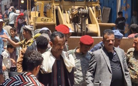 حملة واسعة لإزالة العشوائيات وتنظيم الأسواق في منطقة بيرباشا بمديرية المظفر