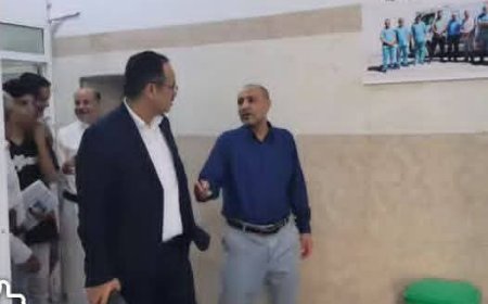 مدير صحة تعز يتفقد مستشفى المظفر ويؤكد دعم تطوير الخدمات الصحية