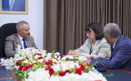 الوزير اليافعي يبحث مع مؤسسة فريدريش إيبرت دعم النقابات العمالية وبناء قدرات منظمات المجتمع المدني