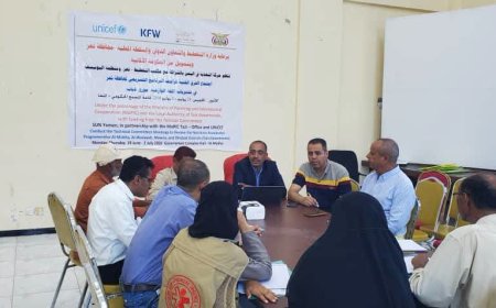 اجتماع اللجنة التنسيقية والفنية للبرنامج التسريعي لخطة التغذية لمديرية موزع 