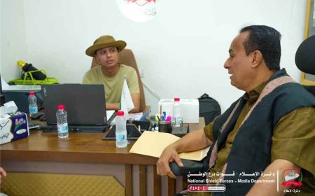 دائرة الإعلام لقوات درع الوطن تستقبل مراسل قناتي العربية والحدث