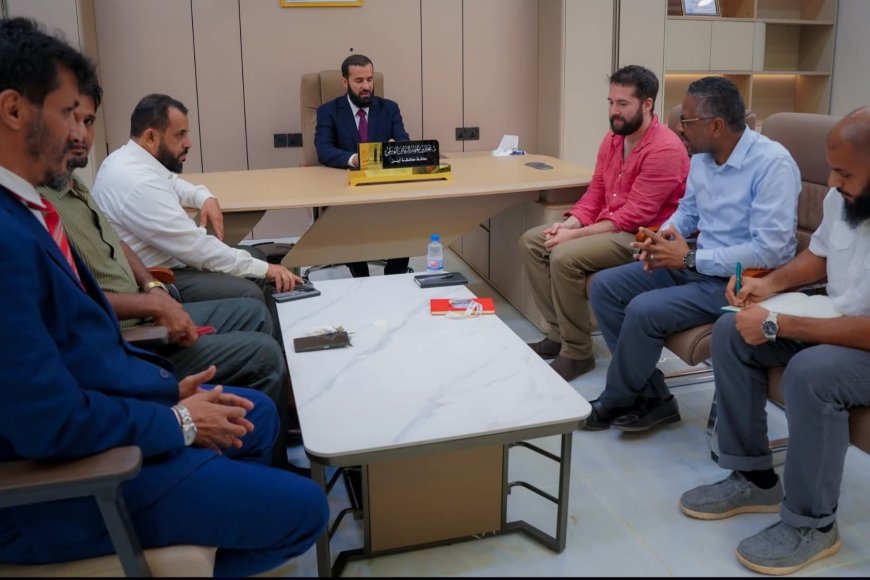 محافظ أبين يلتقي منظمة مهاد الفرنسية ويشيد بتدخلاتها