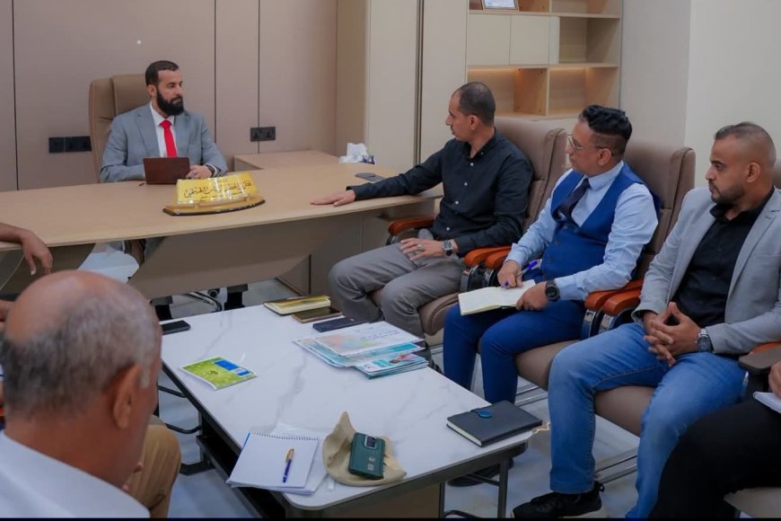 محافظ أبين يناقش تدخلات منظمة صناع النهضة ومؤسسة شباب أبين ويؤكد دعمه للمشاريع المستدامة