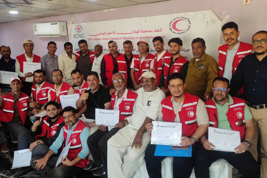 اختتام دورة إعداد مدربي فرق الاستجابة الوطنية للكوارث (NDRT) في عدن لتعزيز الجاهزية والاستجابة للطوارئ