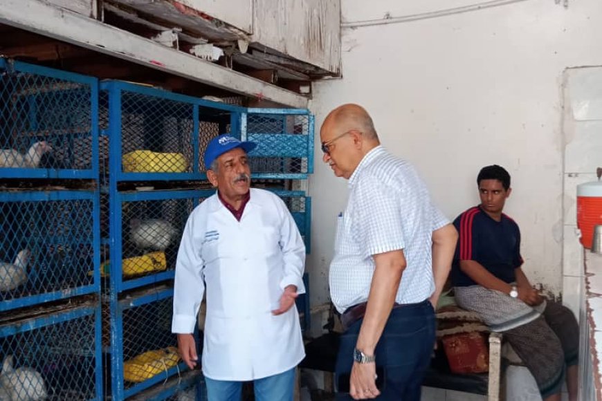 الإدارة العامة للصحة الحيوانية والحجر البيطري تنفذ نزولاً ميدانياً للتحري عن مرض النيوكاسل في عدن ولحج