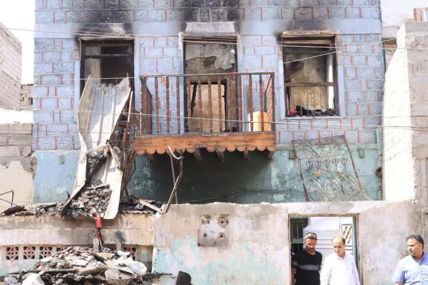 مدير عام دارسعد يتفقد أضرار الحريق الذي اندلع &nbsp;في احد المنازل بمنطقة العربية