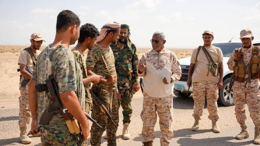 الفريق الأمني بمكتب القائد المحرّمي يتفقد النقاط الأمنية على امتداد الشريط الساحلي بين عدن وباب المندب
