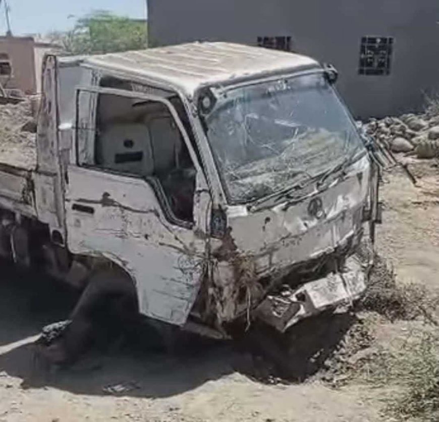 نجاة سائق قلاب من الموت بعد انفجار لغم حوثي غرب تعز