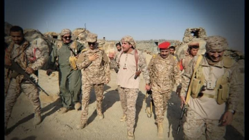فريق من القوات المشتركة يتفقد جاهزية أبطال الجيش بالمحور الشمالي في الجوف