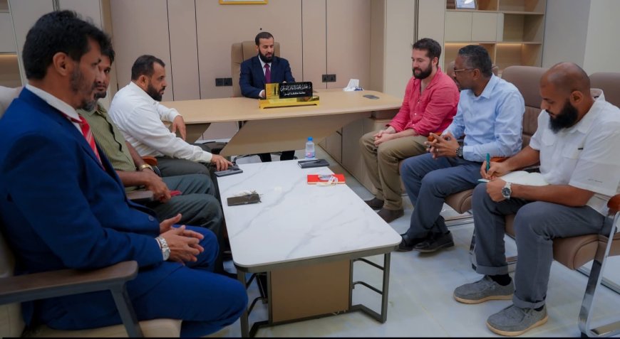 محافظ أبين يلتقي منظمة مهاد الفرنسية ويشيد بتدخلاتها