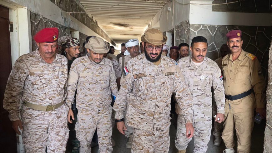 العميد الجهوري يقوم بزيارة تفقدية للواء الثاني حزم بقاعدة العند