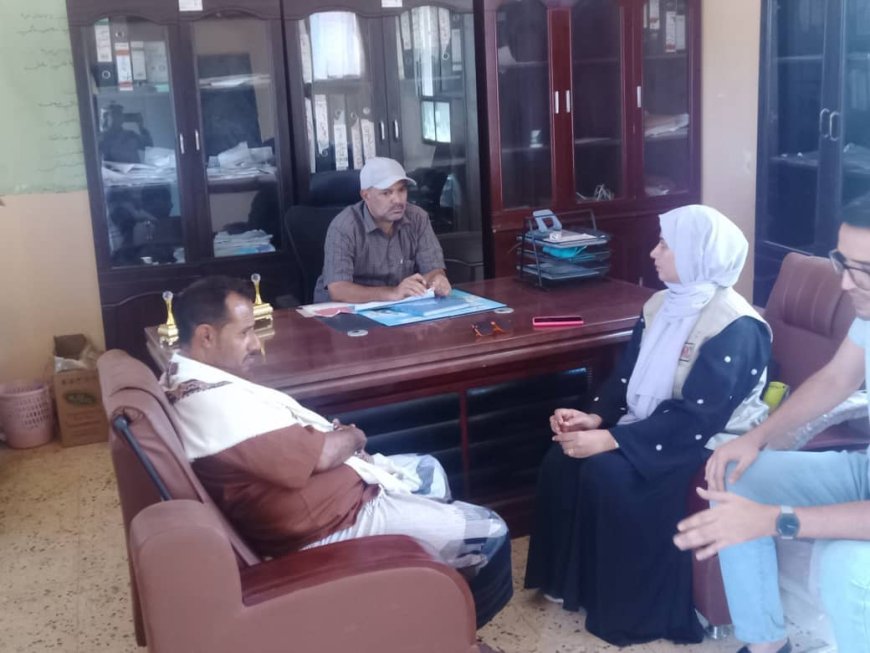 مدير عام المسيمير يلتقي فريق الأنشطة القانونية بمنظمة DRC ويؤكد أهمية توسيع مشاريع الحماية بالمديرية