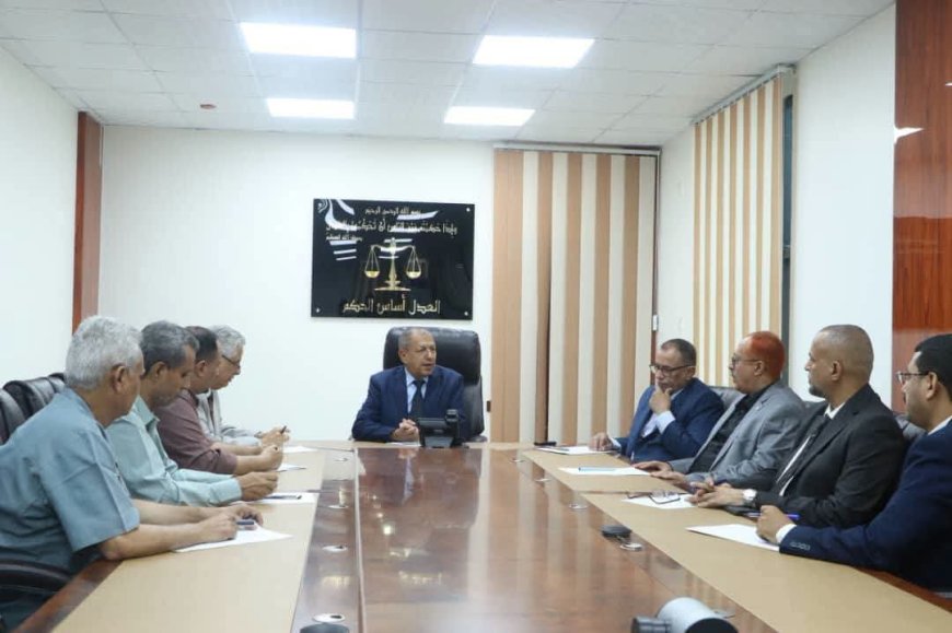رئيس مجلس القضاء الأعلى يترأس اجتماعًا بمدراء الشؤون المالية في الهيئات القضائية