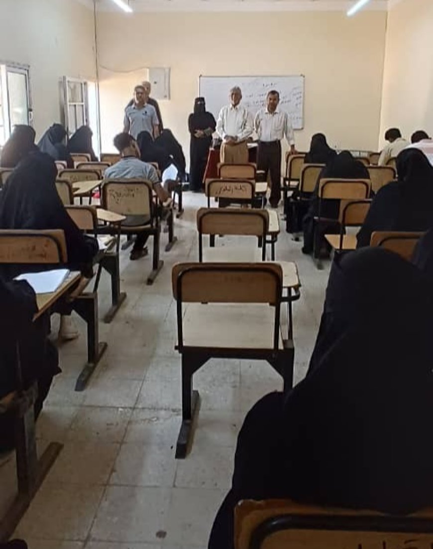 كلية التربية الرياضية والتغذية العلاجية بجامعة عدن تدشن امتحانات الفصل الدراسي الثاني 