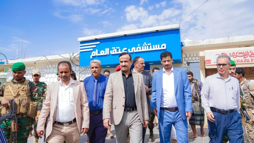 المحافظ بن الوزير يدشّن العمليات الجراحية لمخيم العيون بمستشفى شبوة العام للأمومة والطفولة