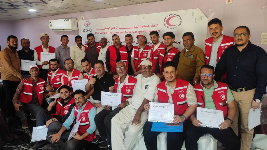 اختتام دورة إعداد مدربي فرق الاستجابة الوطنية للكوارث (NDRT) في عدن لتعزيز الجاهزية والاستجابة للطوارئ