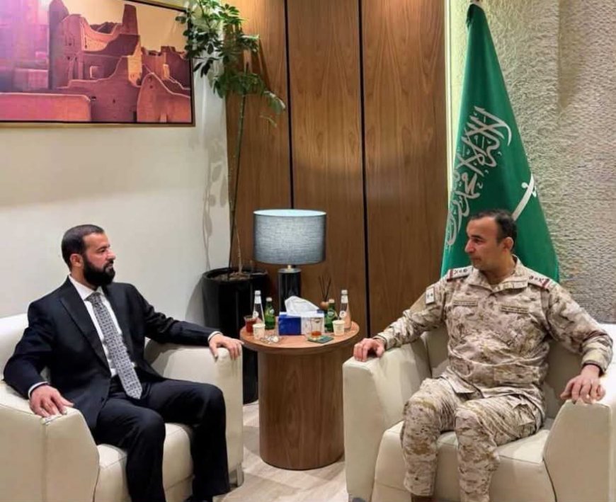 محافظ أبين يلتقي الفريق الركن فهد بن حمد السلمان لبحث دعم المحافظة أمنيًا وعسكريًا وتنمويًا