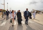 وكيلا حضرموت الحضرمي وباعلوي يستقبلان السفيرة الفرنسية لدى اليمن في مطار الريان الدولي