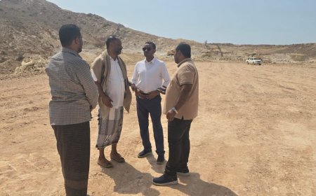 وكيل حضرموت لشؤون الطاقة يتفقد موقع مشروع المحطات الكهربائية الإسعافية ويؤكد أهمية تسريع التنفيذ