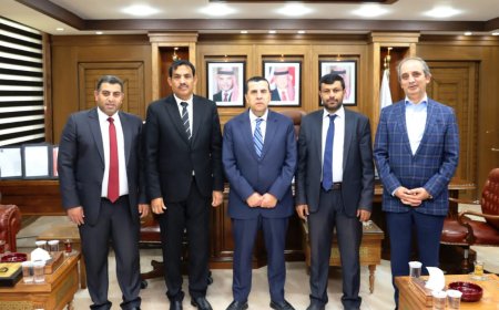 الأردن..نائب رئيس جامعة إقليم سبأ يبحث مع رئيس جامعة البلقاء التطبيقية آفاق التعاون الأكاديمي المشترك