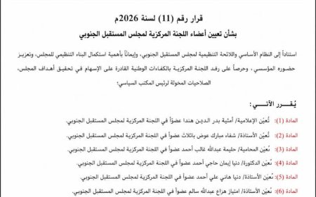 مجلس المستقبل الجنوبي يضم ست كفاءات نسائية إلى اللجنة المركزية
