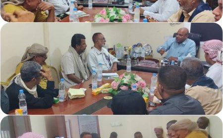 مسجدي يناقش مع قيادات الأندية الرياضية بساحل حضرموت التحديات الراهنة وسبل تطوير البنية التحتية ..