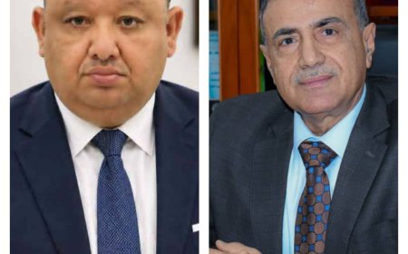 رئيس جامعة عدن يهنئ الدكتور محمد جميل ناجي بمناسبة تكليفه مديرًا عامًا لمكتب وزير النقل