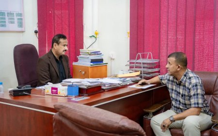 المحافظ بن الوزير يطّلع على نشاط مكتب الشباب والرياضة ويوجّه بانطلاق بطولة أندية المحافظة للدرجة الثالثة.